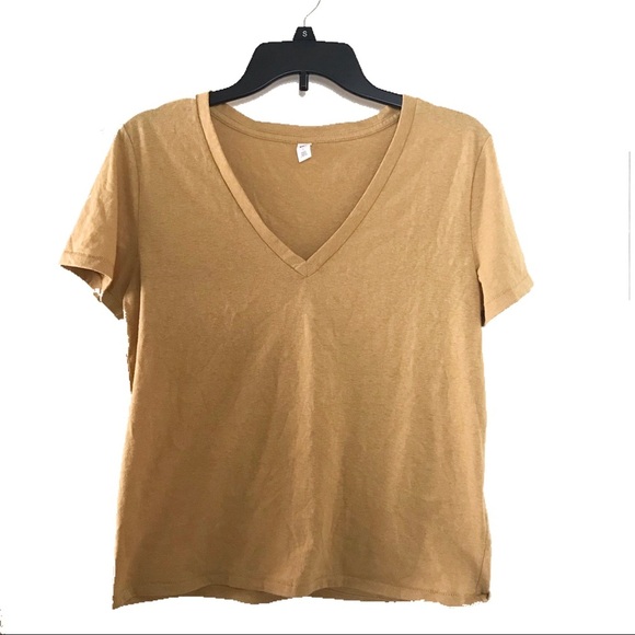 BP by Nordstrom Basic V-Neck T-Shirt (Mustard) - Picture 1 of 2